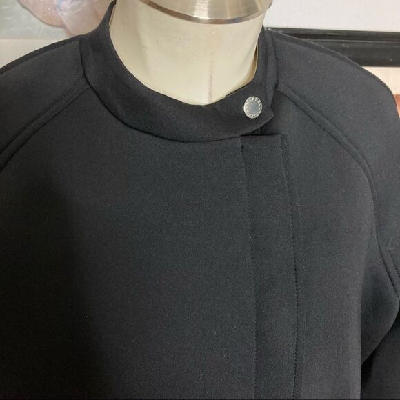 A|X Armani Exchange asymmetrical zip‎ scuba stretch knit bomber jacket - Picture 2 of 6